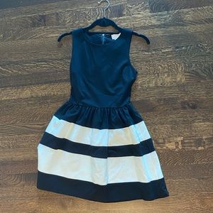 Black and White Striped Dress
